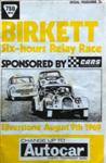 Programme cover of Silverstone Circuit, 09/08/1969