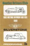 Programme cover of Silverstone Circuit, 16/08/1969