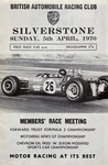 Programme cover of Silverstone Circuit, 05/04/1970