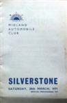 Programme cover of Silverstone Circuit, 20/03/1971