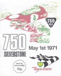 Programme cover of Silverstone Circuit, 01/05/1971