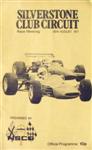 Programme cover of Silverstone Circuit, 30/08/1971