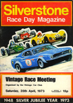 Programme cover of Silverstone Circuit, 28/04/1973