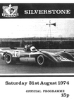 Programme cover of Silverstone Circuit, 31/08/1974