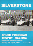 Programme cover of Silverstone Circuit, 03/08/1975