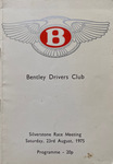 Programme cover of Silverstone Circuit, 23/08/1975
