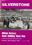 Programme cover of Silverstone Circuit, 25/08/1975