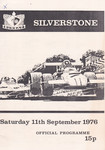 Programme cover of Silverstone Circuit, 11/09/1976