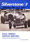 Programme cover of Silverstone Circuit, 16/04/1977