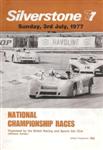 Programme cover of Silverstone Circuit, 03/07/1977