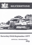 Programme cover of Silverstone Circuit, 24/09/1977