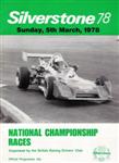 Programme cover of Silverstone Circuit, 05/03/1978