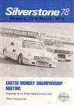 Programme cover of Silverstone Circuit, 27/03/1978