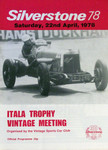 Programme cover of Silverstone Circuit, 22/04/1978