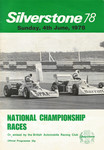 Programme cover of Silverstone Circuit, 04/06/1978