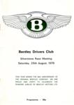 Programme cover of Silverstone Circuit, 25/08/1979