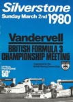 Programme cover of Silverstone Circuit, 02/03/1980