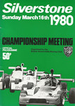 Programme cover of Silverstone Circuit, 16/03/1980