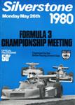 Programme cover of Silverstone Circuit, 26/05/1980