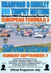 Programme cover of Silverstone Circuit, 07/09/1980