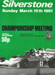 Programme cover of Silverstone Circuit, 15/03/1981