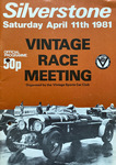 Programme cover of Silverstone Circuit, 11/04/1981