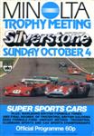 Programme cover of Silverstone Circuit, 04/10/1981