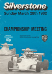 Programme cover of Silverstone Circuit, 28/03/1982