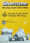 Programme cover of Silverstone Circuit, 12/04/1982