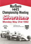 Programme cover of Silverstone Circuit, 31/05/1982