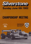 Programme cover of Silverstone Circuit, 06/06/1982