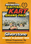 Programme cover of Silverstone Circuit, 15/08/1982
