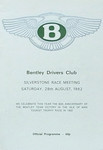 Programme cover of Silverstone Circuit, 28/08/1982
