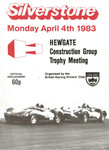 Programme cover of Silverstone Circuit, 04/04/1983