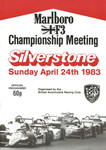 Programme cover of Silverstone Circuit, 24/04/1983
