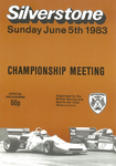 Programme cover of Silverstone Circuit, 05/06/1983