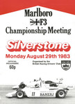 Programme cover of Silverstone Circuit, 29/08/1983