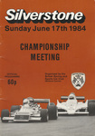 Programme cover of Silverstone Circuit, 17/06/1984