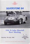 Programme cover of Silverstone Circuit, 07/07/1984