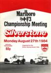 Programme cover of Silverstone Circuit, 27/08/1984