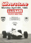 Programme cover of Silverstone Circuit, 08/04/1985