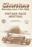 Programme cover of Silverstone Circuit, 13/04/1985