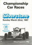 Programme cover of Silverstone Circuit, 22/03/1987