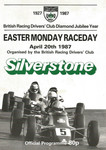 Programme cover of Silverstone Circuit, 20/04/1987