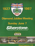 Programme cover of Silverstone Circuit, 07/06/1987