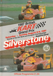 Programme cover of Silverstone Circuit, 09/08/1987