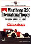 Programme cover of Silverstone Circuit, 12/04/1987