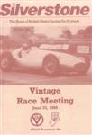 Programme cover of Silverstone Circuit, 25/06/1988