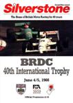 Programme cover of Silverstone Circuit, 05/06/1988