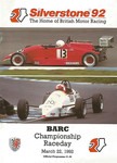 Programme cover of Silverstone Circuit, 22/03/1992